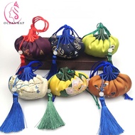 OCEANMAP Charming Portable Empty Bag Colorful Chinese Gift Embroidery Sachet Pendant Brocade Mosquito Repellent Ancient Style Wormwood Woman Retro Hanfu Accessories/Multicolor