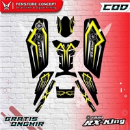 striping rx king variasi yamaha rx king list standart original rx king - kuning