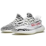 100% Original Adidas Yeezy 350v2 Boost Coconut 350 Men's and Women's Comfortable Sports Shoes New White Zebra v2 Kanye C