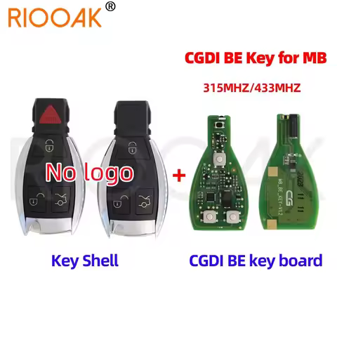 Original CGDI MB CG BE Key 315MHZ/433MHZ for Mercedes Benz Work with CGDI MB Programmer Support All 