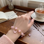 Pearl butterfly bracelet beads fashion accessories - free shipping - laraa