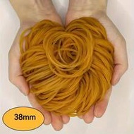 100/300/500pcs Multi-Purpose Yellow Rubber Bands - Durable Natural Rubber, Ideal For Organizing Offi