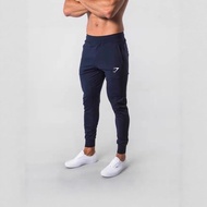 GYMSHARK Men's Sports Pants Muscle Sports Fitness Cotton Printed Casual Trousers Running Training Sk