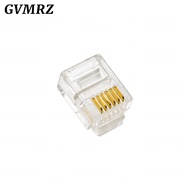 4Pin 6Pin 8Pin Cable End Connectors Plugs telephone connector internet connector RJ9 4P4C RJ11 6P4C