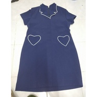 Navy Blue Dress Large Size Good Work Heavy Fabric XL Sugary Label