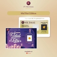 5 Pcs Nk Mini Gold 0.025 Gram (Idul Fitri Envelope Edition) Idul