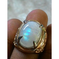Cincin Titanium Batu Natural Biduri Bulan HQ