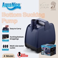 AquaNice High Flow Bottom Sucking Pump Low Water Level Submersible Pump Fish Pond Aquaponic Fountain