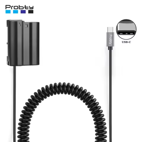USB-C Power Supply Connector EP-5B EN-EL15 Dummy Battery Kit for Nikon Z5, Z6, Z6 II, Z7, Z7 II, Z8,