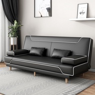 Sofa Bed Modern Folding Sofa Small House Solid Wood Leather Sofa Bed