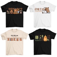 CAPYBARA CARTOON T SHIRT tshirt woman man cotton cute couple shirt baju unisex tshirt S-5XL 119n