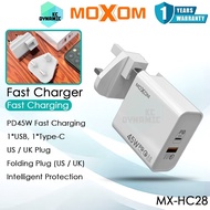 Moxom MX-HC28 45W Charger Adaptor 45W Fast Charging Charger Adapter US UK Plug Moxom Charger Wall Ch