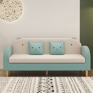 New Sofa Divan Beludru Minimalis Ruang Tamu Kecil Sofa Anak Malas 2 Te