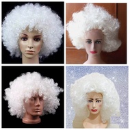 Wig Putih Santa Claus/Wig kribo gelombang besar Santa Claus