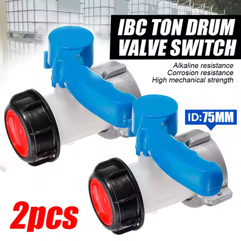 IBC Tank Container 1000L DN50 75Mm Liters To Export Male 2 Inch Home Garden Butterfly Valve Switch A