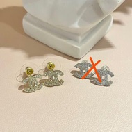 中古鈕扣製耳環