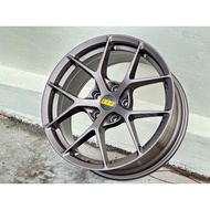 New Car Sport Rim Flow Forming BBS Wheels 17x7.5J 5x113 ET35 Matt Bronze - READY STOCK