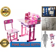Study Table / Meja Belajar Kanak - kanak  with Cartoon Theme [ PINK HELLO KITTY ]