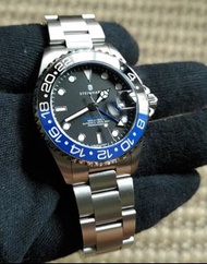 Steinhart Ocean 39mm GMT Ceramic Batman 美品 斯坦哈德 39mm 陶瓷圈 藍黑圈 GMT 機械錶 300米防水