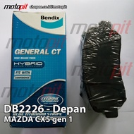 Bendix Front Brake Pads Mazda CX-5 CX5 DB2226