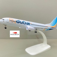 Boeing 737-800 Airplane Model Brand "FLY DUBAI" High Quality Alloy 20cm Beautiful Standard Scale