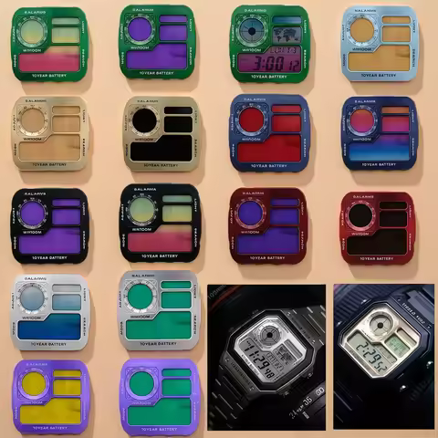 AE1200 Metal Literal Dial for Casio AE1200 Watch Dial Mod Kit Movement AE1200 Copper Watch Faces Mod