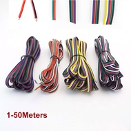2Pin 3Pin 4Pin 5Pin 6Pin 22Awg Extension Diy ไฟฟ้าสายไฟ Led สำหรับ5050 3528 Rgbw Rgb กล้องวงจรปิด Le