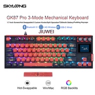 SKYLOONG GK87 Pro 3Mode Mechanical Keyboard FullKey HotSwappable 1.7inch RGB Screen Custom Low laten