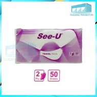 GP WHOLESALE FACIAL TISSUE 50 SHEETS 2-PLY FACIAL TISSUE/ TRAVEL PACK/