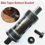 Bicycle Square Cartridge Bottom Bracket Taper Closed Bearing Threaded BB Part 113mm 118mm 122mm 126m