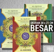 Al quran Alkhobir Arab Latin Terjemah Perkata Alquran 30juz lengkap Alquran dan Terjemahan Al quran Untuk Pemula Lansia Ukuran A4 A3 Besar Jumbo Per Kata dan Terjemahnya Tajwid 2 Warna Terjemahannya Mushaf qur an 30 juz  Alkuran Kuran Murah