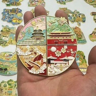 Creative Cultural Metal Souvenir Fridge Magnet Travel Memorabilia Harbin Xiamen Hangzhou Nanjing Cho