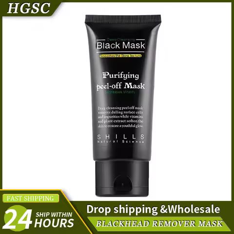 Blackhead Remover Mask Facial Shrink Pores Acne Black Head Removal Cream Nose Cleansing Black Peel O