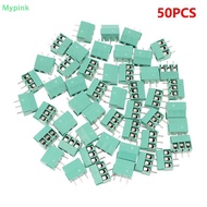 Mypink 50pcs Kf350-2p 3p 3.5mm 300v 10A Pitch 2 3 Pin Spliceable Plug-in PCB Screw Terminal Blo Conn