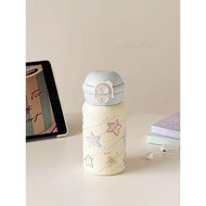 Portable Dual-use Insulated Water Cup for Women Straw Tea Brewing Small Cute Fresh Style Stainless S