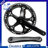 【Dealslick】48T Single Speed 170mm Road Bike Folding Bicycle Crankset Bike Crank Set Chainwheel Sprocket Parts