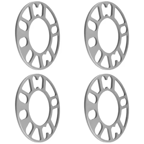 Practical 4Pcs Aluminum Wheel Spacers Shims Plate Auto Wheel Spacers Stud For 4X100 4X114.3 5X100 5X