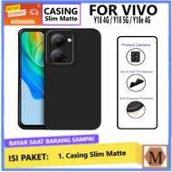 Slim Black Matte Case Vivo Y18 4G Y18 5G Y18e 4G Casing Protect Camera Protector Full Cover