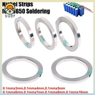 SUERHD Nickel Sheet Plate, Thickness 0.1mm 10M 18650 Li-ion Nickel Strip,  Nickel Nickel Plated Stee