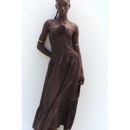 76736 - Coffee FlowerBIG (XS,S,M) - Dress
