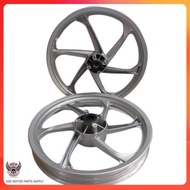 100% Original HLY Yamaha 5XK 125Z Y125 Y125Z Y125ZR Sport Rim 6 Batang Silver 1.60/1.85x17 Racing Motorcycle