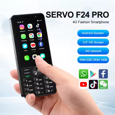 SERVO F24 PRO Smart Touch Screen Phone 4G Network WiFi Google Play Torch Android System 2 SIM Card S