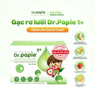 [MỚI] Gạc Rơ Lưỡi Dr.Papie 1+ Tiêu Chuẩn 5SAO Làm Sạch Răng Lưỡi Nướu Phòng Chống Sâu Răng Cho Bé  -