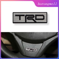 TRD Steering Wheel Stainless Steel Emblem Decal Sticker For Toyota Vios Innova Fortuner Hiace Wigo Rush Avanza Corolla Yaris Land Cruiser RAV4 C-HR Hilux Interior Decor