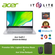 Acer Swift 3 SF314-43-R9GU Ryzen 7 5700U/16GB/512GB SSD/ATI/W10/HS/2 YEARSWARRANTY