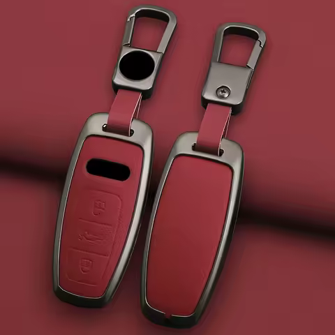 Zinc Alloy Car Key Case Cover Bag Shell For Audi Q8 RSQ8 A6 C8 S6 RS6 RS7 A3 A7 S7 8Y A8 D5 4N RS E-