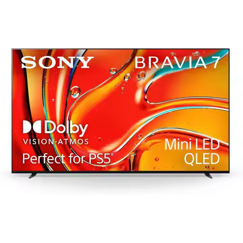 75 Inch Mini LED QLED 4K Ultra HD TV BRAVIA 7 Smart TV with Dolby Vision HDR and Exclusive eatures o