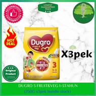 Dugro 3 Fruit and Veg 1-3 TAHUN 750g x 3pek bundle stock