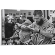 Black And White Wall Art Vintage Salon Hairdressing Poster Canvas Print Picture Wall Art Poster for 