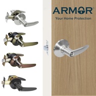 [ARMOR] Door Lock Handle Set Room Door Lock Bedroom Door Lock Tubular Lever Lock Tombol Pintu Bilik